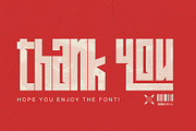Tormek - Industrial Display Font, a Sans Serif Font by Letterara (Thumbnail 14 of 14)