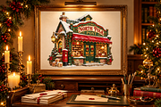 Christmas Post Office Clipart Bundle, a Seasonal Illustration by Colorsfav (Thumbnail 7 of 7)