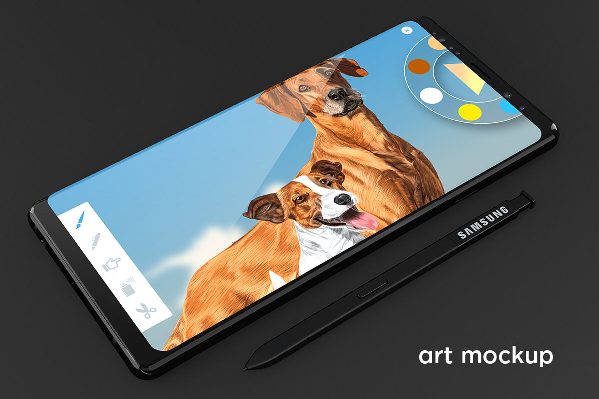 Samsung Galaxy Note 8 Design Mockup, an Android Mockup by illustrated (Photo 4 of 14)