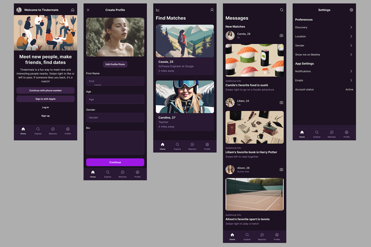 Date, Relations, Social, Tinder App, an App Template by nagaredesignstudio (Photo 2 of 2)
