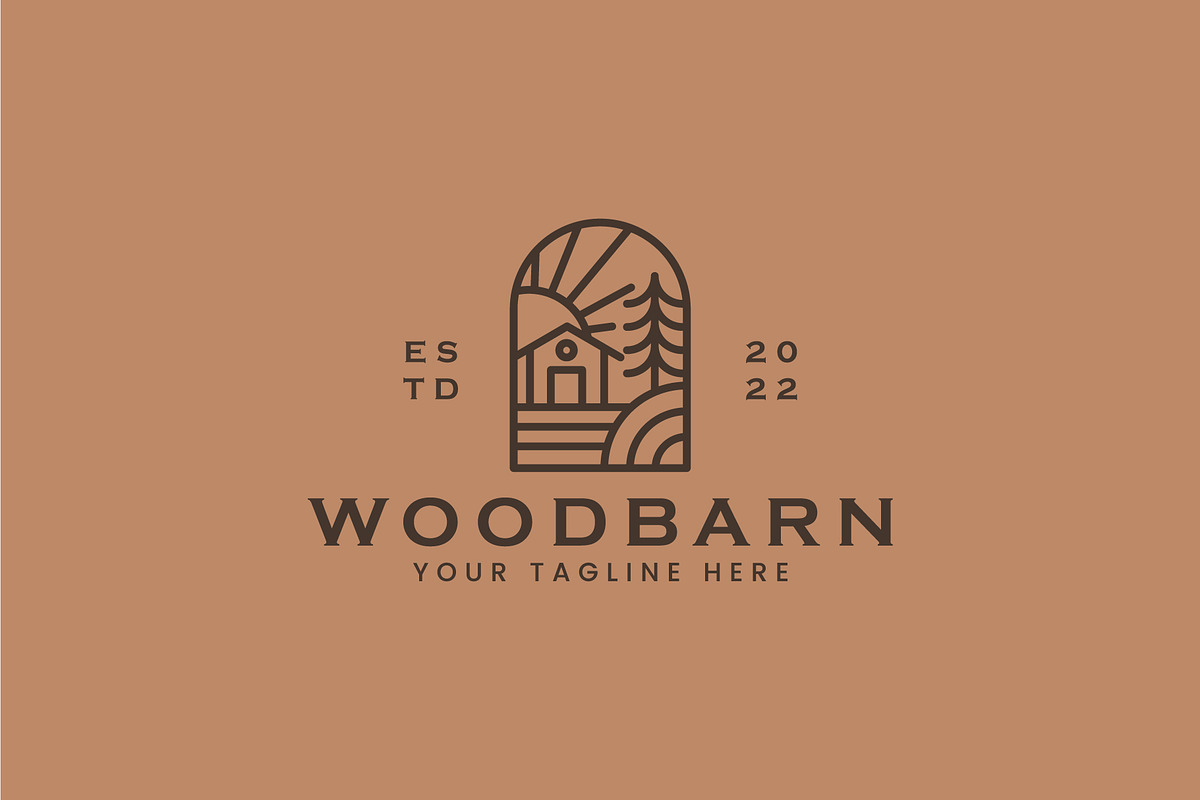 Woodbarn Logo Template, a Branding & Logo Template by Guna Studio (Photo 3 of 4)