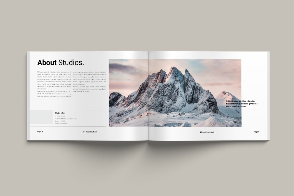 Photo Book Landscape Layout, a Brochure Template by Pixelpick (Photo 3 of 9)