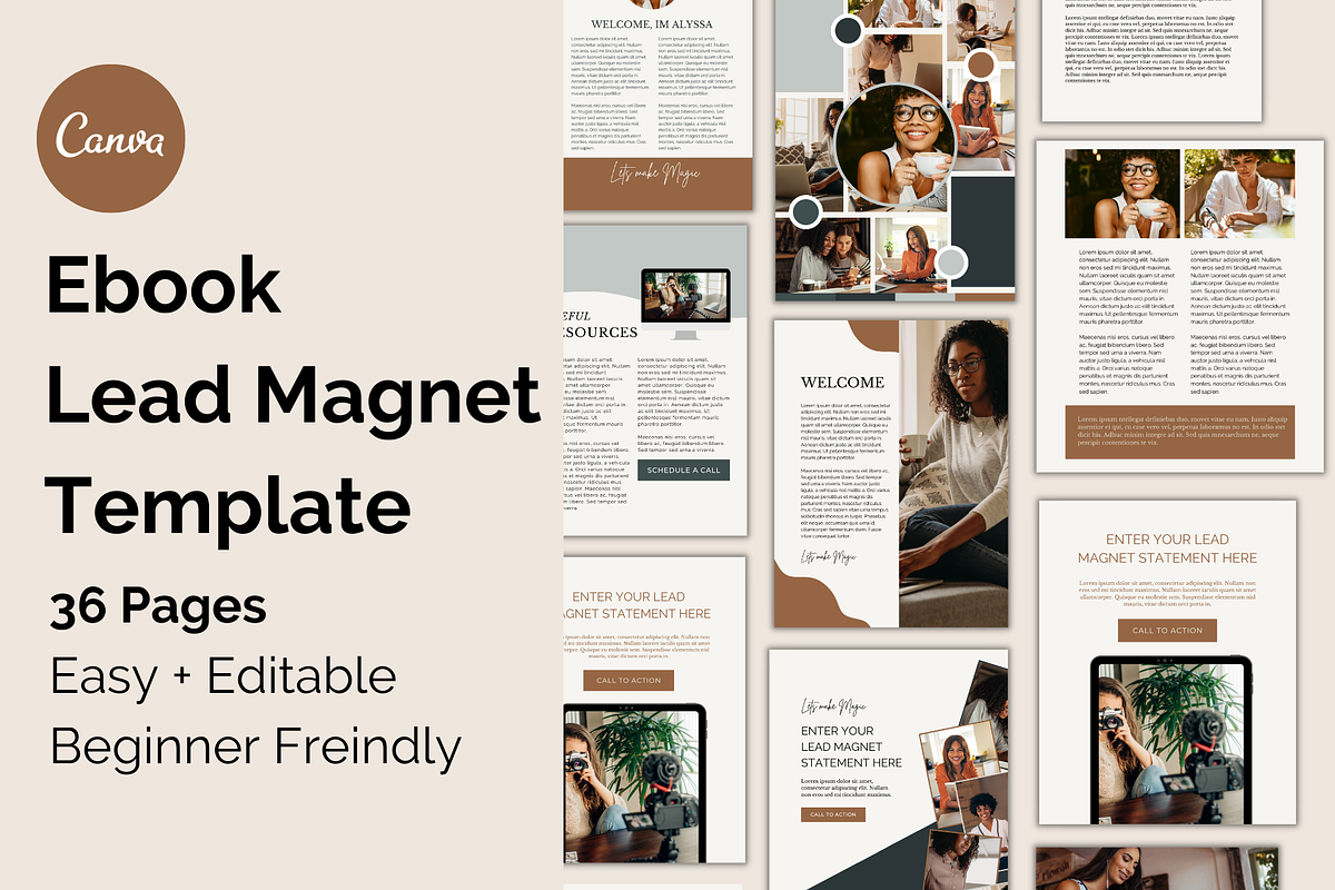 Lead Magnet Ebook Workbook Template, a Magazine Template by Social Assumptions (Photo 1 of 16)