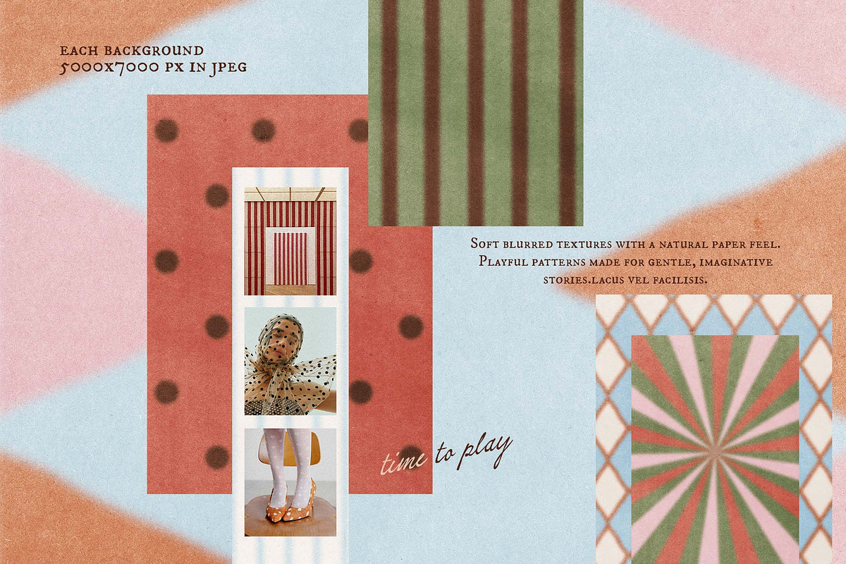 Soft Circus - playful backgrounds, a Background Graphic by DigARTbyHavroshka (Photo 3 of 13)