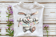 Whimsical Easter Rabbit Clipart, an Illustration by OK Design (Thumbnail 5 of 6)