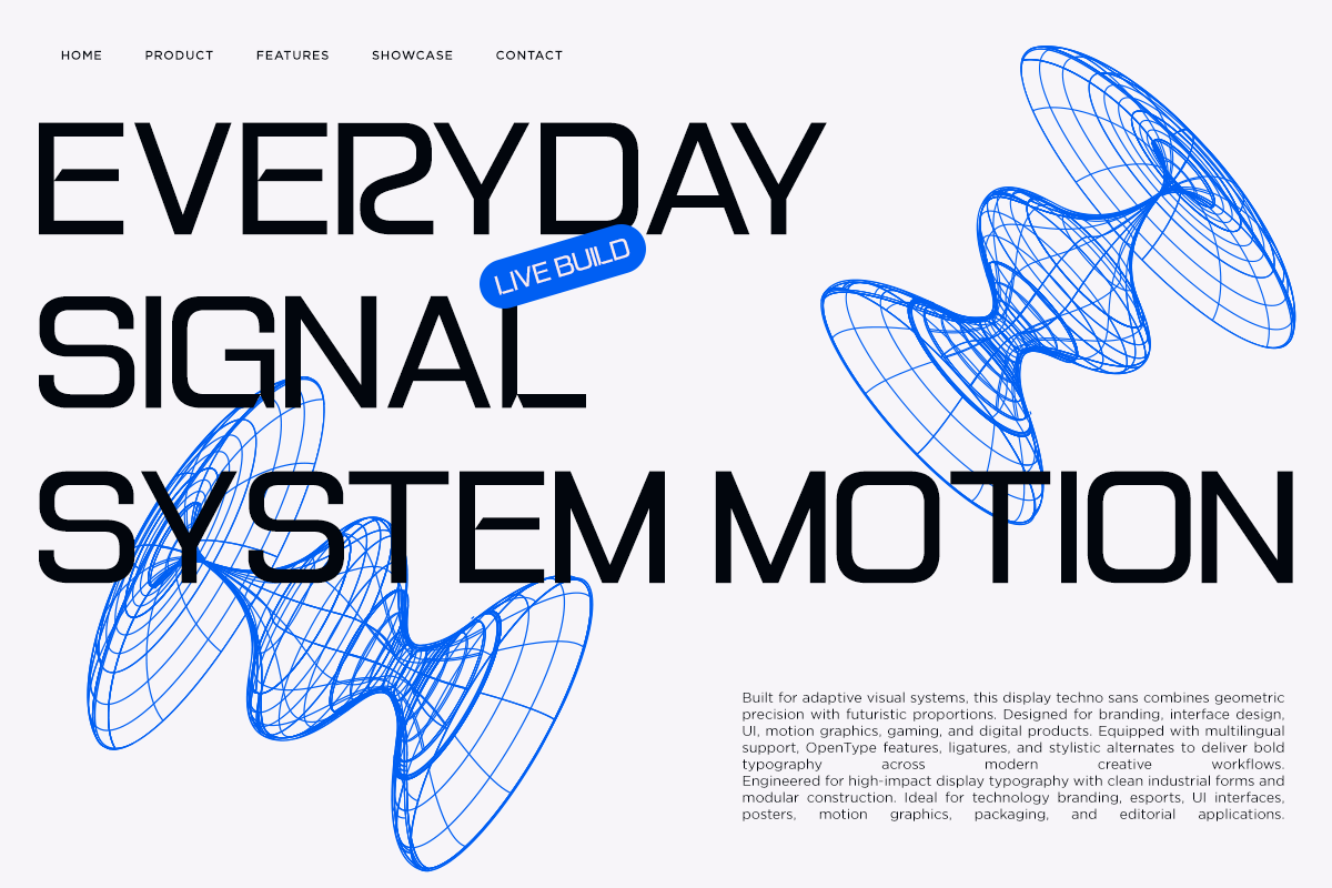 Konect - Futuristic Tech Sans Font, a Sans Serif Font by RagamKata (Photo 3 of 10)