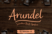 Arundel - A Playful Brush, a Script Font by The Traveling Fox (Thumbnail 2 of 6)