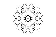 Modern Black and White Mandala Pack, a Decorative Illustration by NJ Himel (Thumbnail 62 of 101)