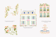 watercolor rococo coquette clipart, a Decorative Illustration by Patishop Art (Thumbnail 5 of 9)