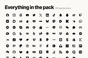 155 Social Media Icons SVG Bundle, a Solid Icon by Design Bits (Thumbnail 2 of 6)