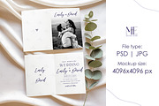 Bifold Card Mockup Folded Invitation, an Advertising Mockup by Mie Mockup Studio (Thumbnail 4 of 7)
