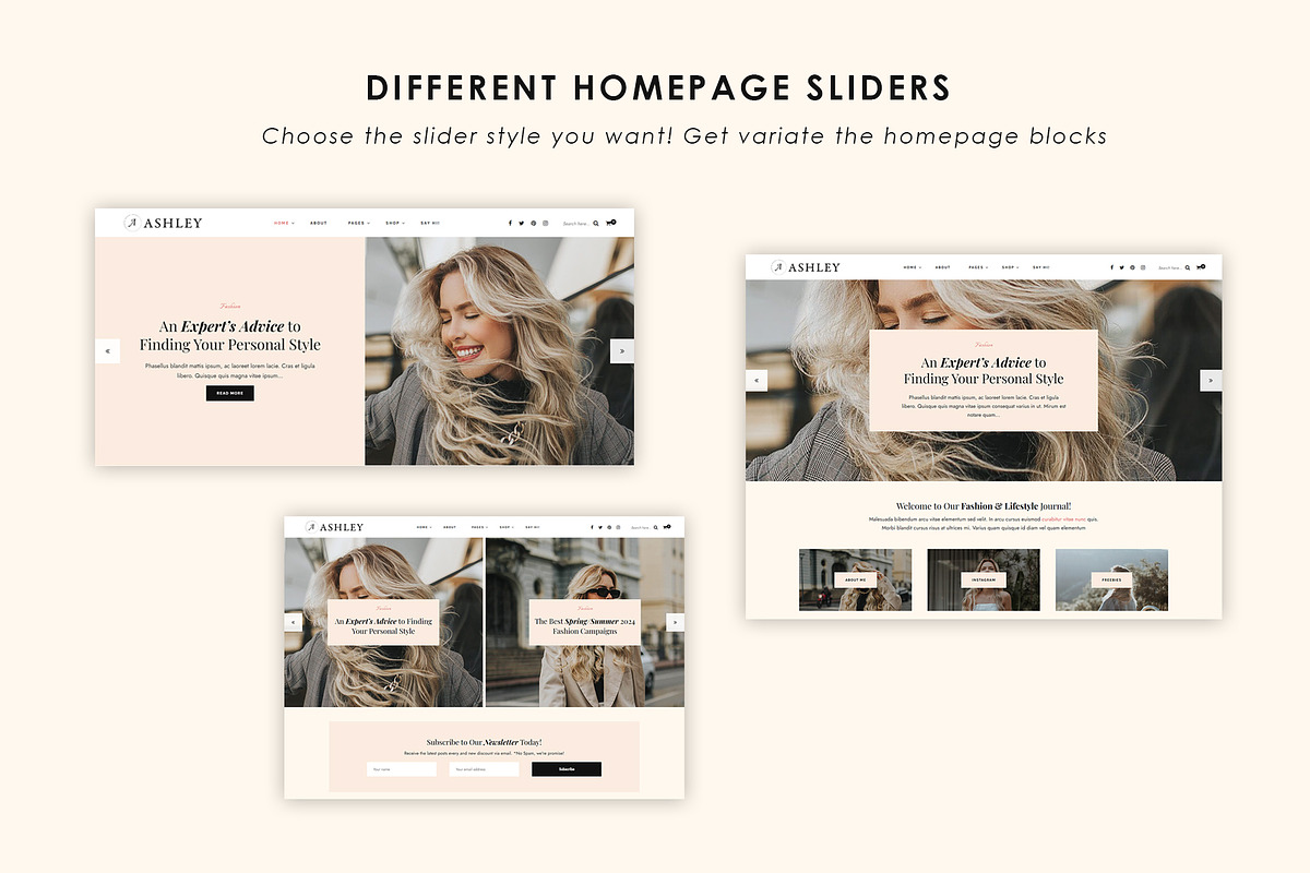 Ashley - A Personal Lifestyle Blog, a WordPress Template by GiaThemes (Photo 2 of 4)