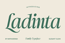 Ladinta - Family Serif Font