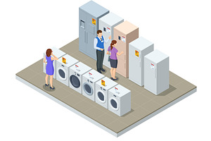 Isometric illustration of an, a Technology Illustration by Golden Sikorka