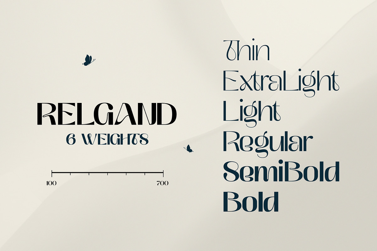 Relgand - Display Family Font, a Sans Serif Font by Ekahermawan (Photo 3 of 14)