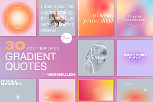 Instagram Social Media CANVA Quotes, a Social Media Template by Vermeulen Design Studio
