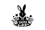 Cute Easter Bunny Silhouette bundle, an Illustration by Artivon (Thumbnail 46 of 51)