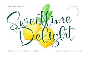 Sweetlime Delight Handwritten Font