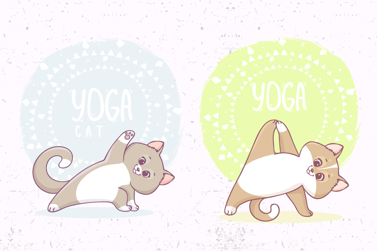 Cute yoga cats, an Animal Illustration by JulianArt (Photo 2 of 3)