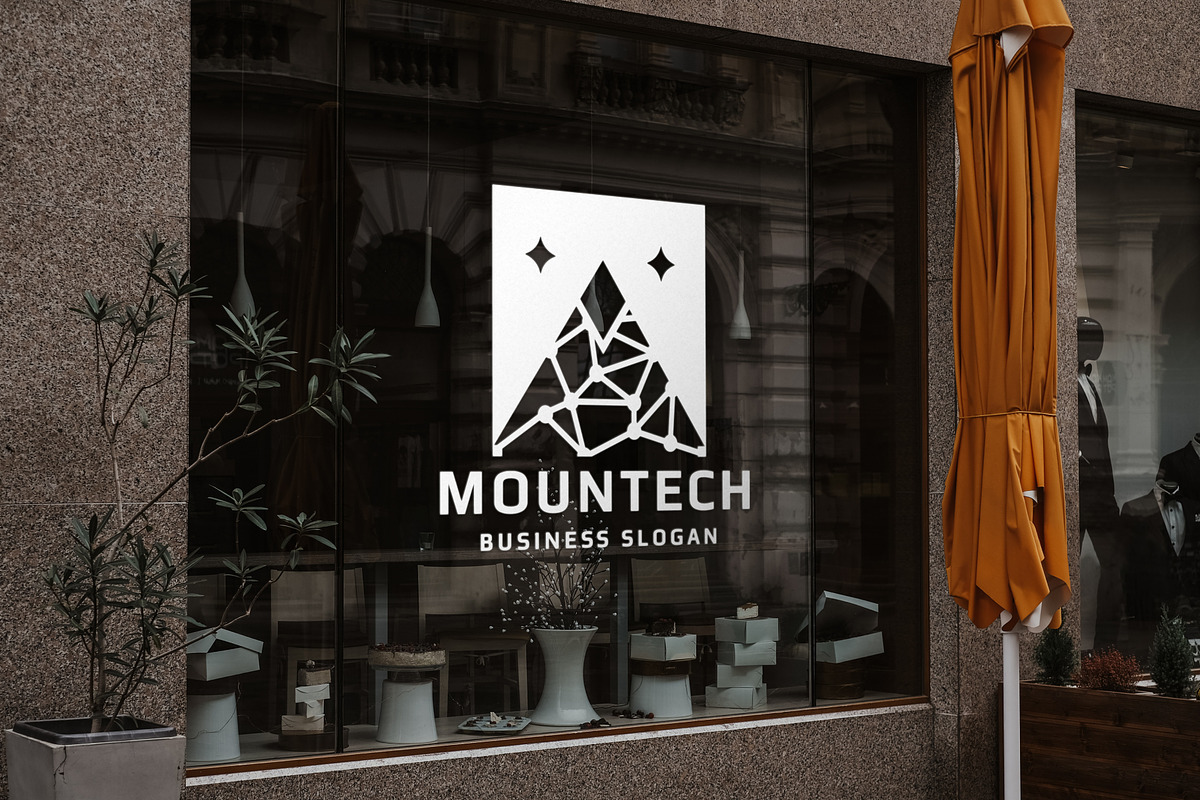 Mountain Tech Letter M Logo, a Branding & Logo Template by Design_Planet (Photo 4 of 5)