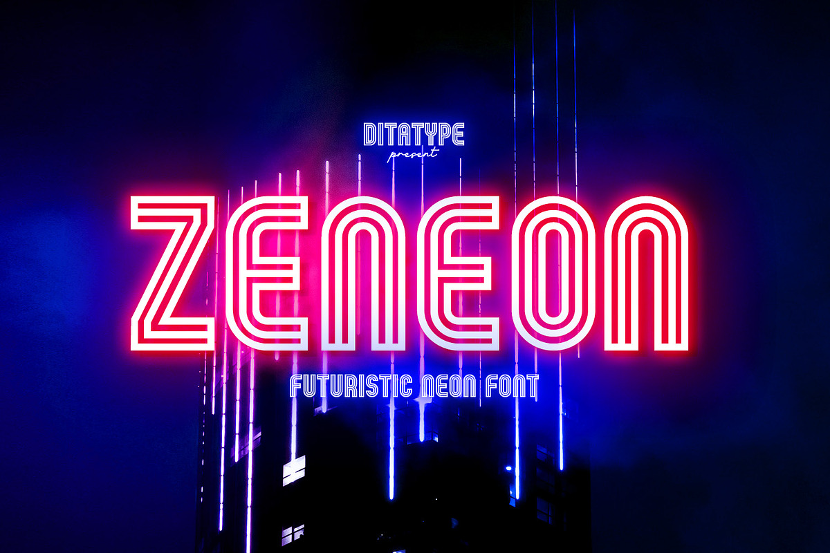 Zeneon, a Symbol Font by Ditatype (Photo 1 of 10)
