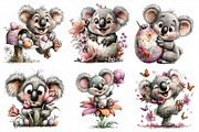 Whimsical Easter Koala Clipart, an Illustration by Daily.Designs (Thumbnail 3 of 8)