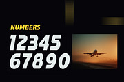 Wingbound - Aviation Typeface, a Sans Serif Font by HipFonts (Thumbnail 7 of 9)