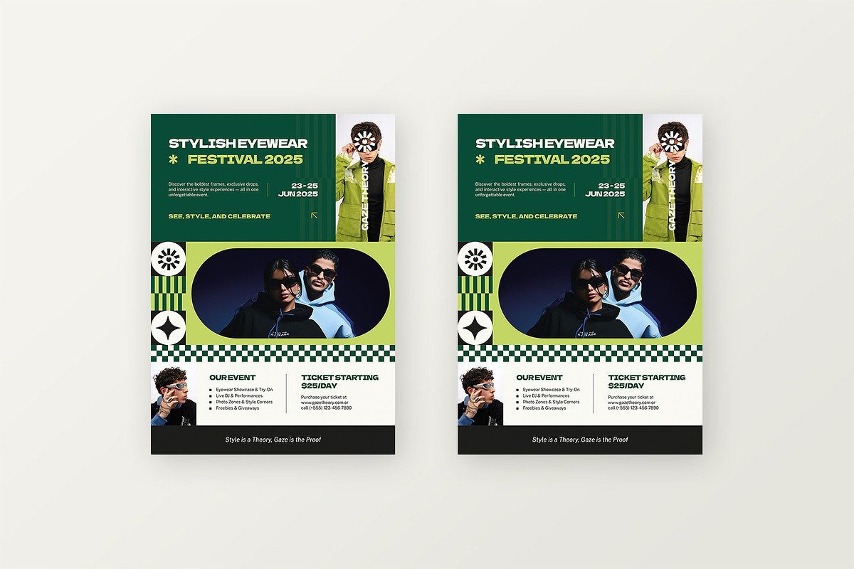 Gaze Theory - Flyer Set, a Flyer Template by StreaksideStd (Photo 3 of 3)