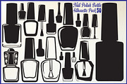 Nail Polish Bottle Silhouettes, an Object Graphic by yasushie (Thumbnail 1 of 14)
