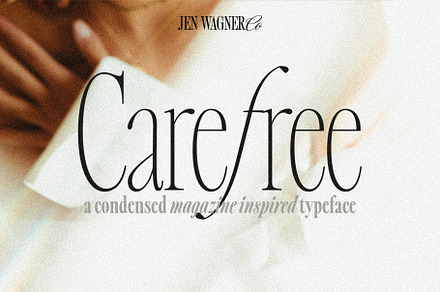 Carefree | A Crisp 16-Font Serif, a Serif Font by Jen Wagner Co