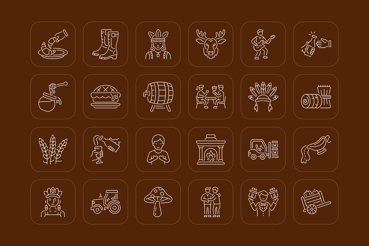 Thanksgiving Icons Collection, an Outline Icon by Prosymbols (Photo 6 of 7)