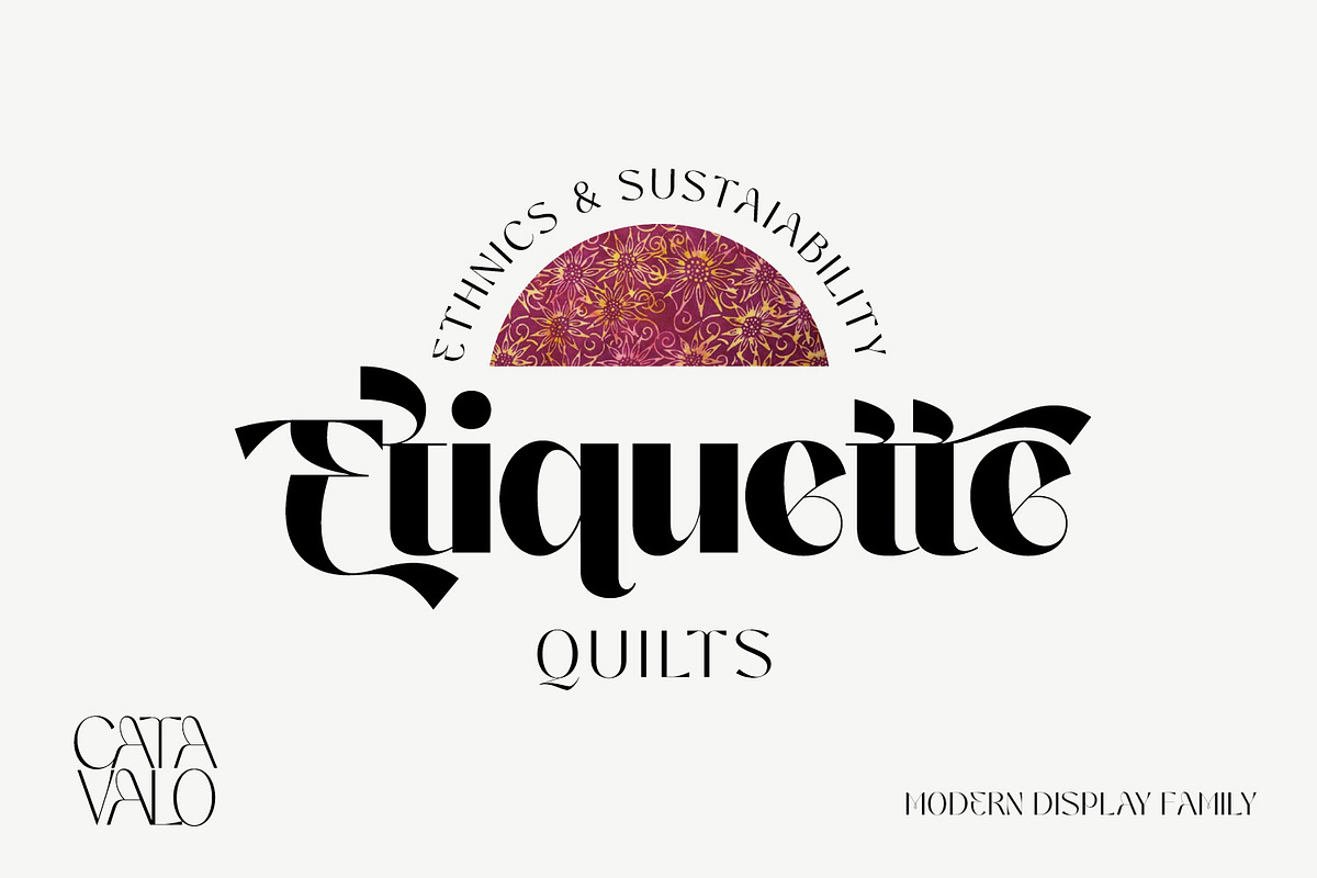 Catavalo - Modern display family, a Font by creativemedialab (Photo 15 of 23)