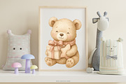 dreamy set of baby bears nursery, a Decorative Illustration by Pink Studio Art (Thumbnail 9 of 9)