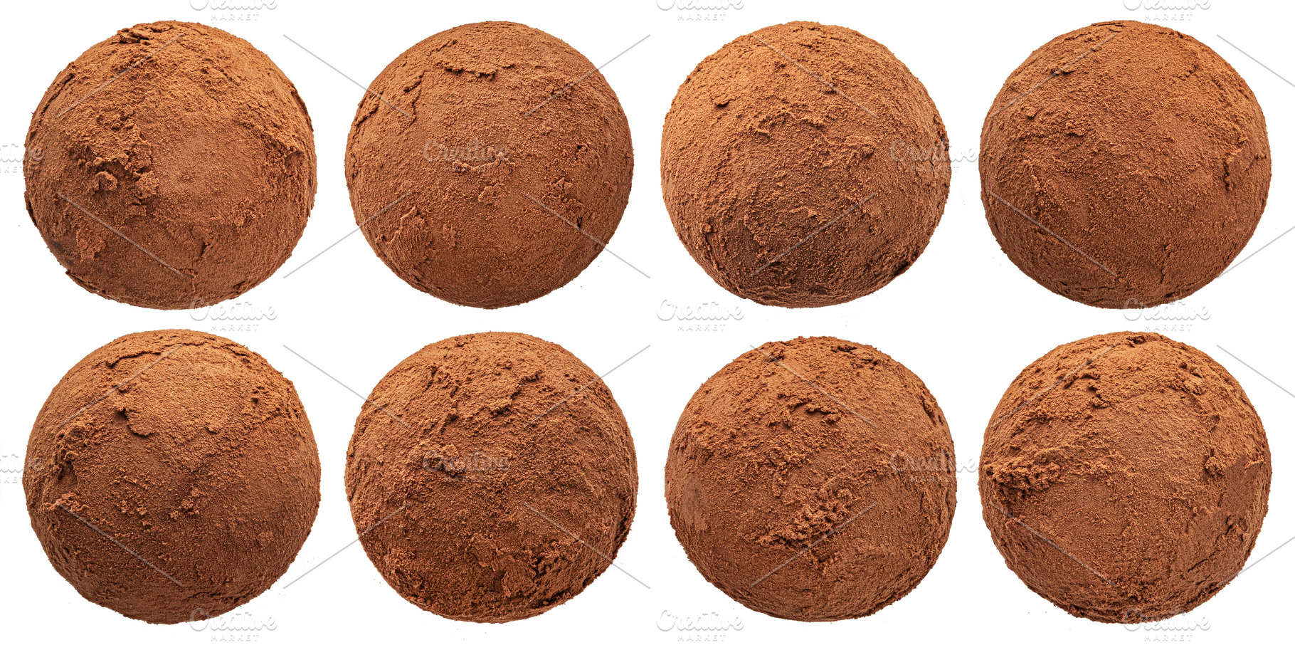 Chocolate truffles with cocoa powder, a Food & Drink Photo by Max Lashcheuski