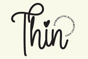 Thin Script Font