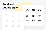50+ Vector Crown Icons, an Icon by Fantastic Greg (Thumbnail 2 of 5)