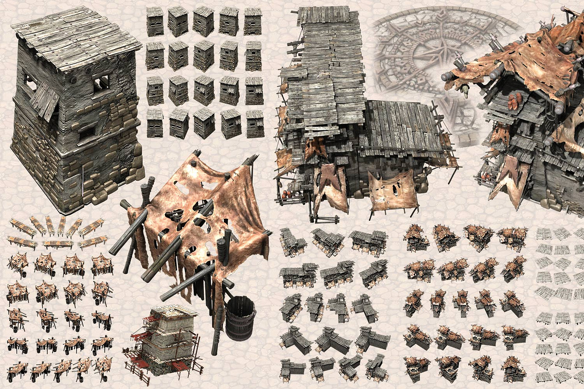 Isometric Ancient City Pack, an Object Graphic by Beatheart Creative Studio (Photo 75 of 77)