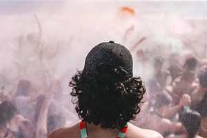Color festival crowd celebration, a Holiday Photo by SkyNext