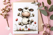 Whimsical easter cow clipart, an Illustration by SinaCreation (Thumbnail 8 of 11)