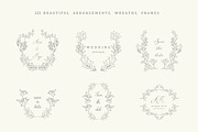 Hand drawn floral frames. Bundle., a Decorative Illustration by Designwork (Thumbnail 20 of 21)