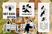 Cozy Lifestyle : Pet, Book, Plant, a Person Illustration by Jiwstudio (Thumbnail 9 of 21)