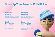 3D Beauty Care Icon Set, a Characters & Person 3D Model by Flat Icons (Thumbnail 2 of 8)