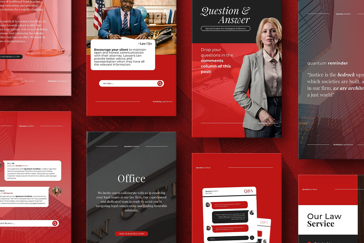 Law Firm Social Media Kit, a Social Media Template by prajapixels (Photo 3 of 6)