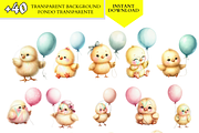 Cute Chick Clipart Chicken Baby png, an Animal Illustration by VM PARTYS  BY TAIRUMA (Thumbnail 10 of 10)