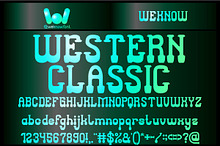 Western Classic font