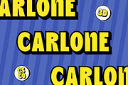 Carlone 3D, a Sans Serif Font by Craft Supply Co. (Thumbnail 1 of 8)