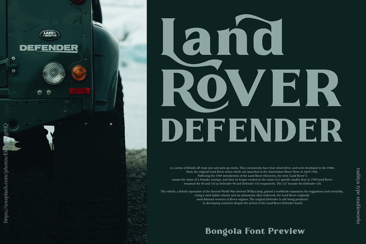 Bongola | Serif Display Font, a Serif Font by RT Studio (Photo 10 of 11)