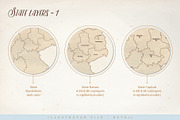 Le Tour du monde, Germany vector map, an Object Graphic by volume 1 visual design (Thumbnail 13 of 21)