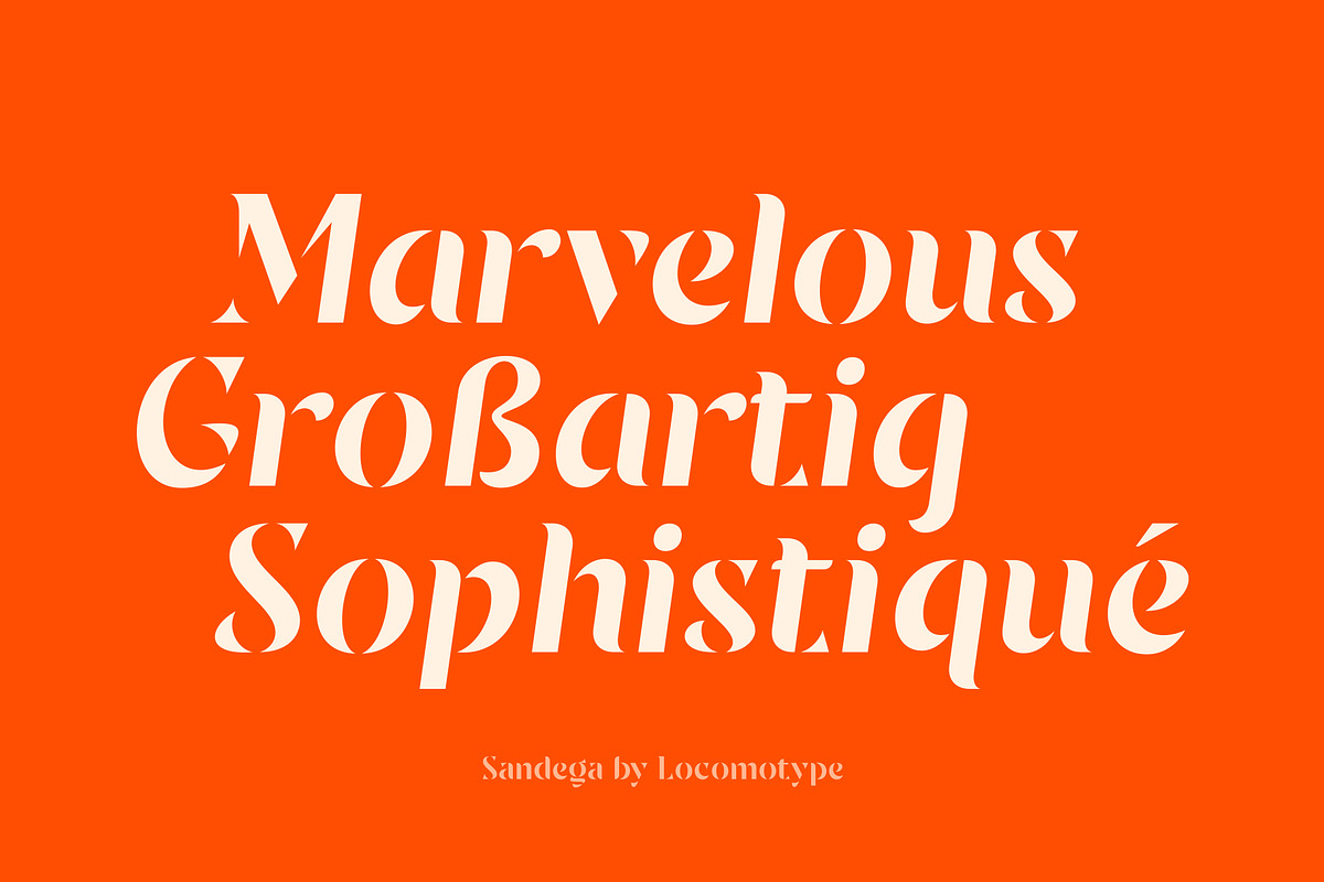 Sandega, a Sans Serif Font by Locomotype (Photo 3 of 11)