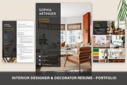 Interior Designer Resume - Portfolio, a Resume Template by Stanin Studio (Thumbnail 1 of 10)